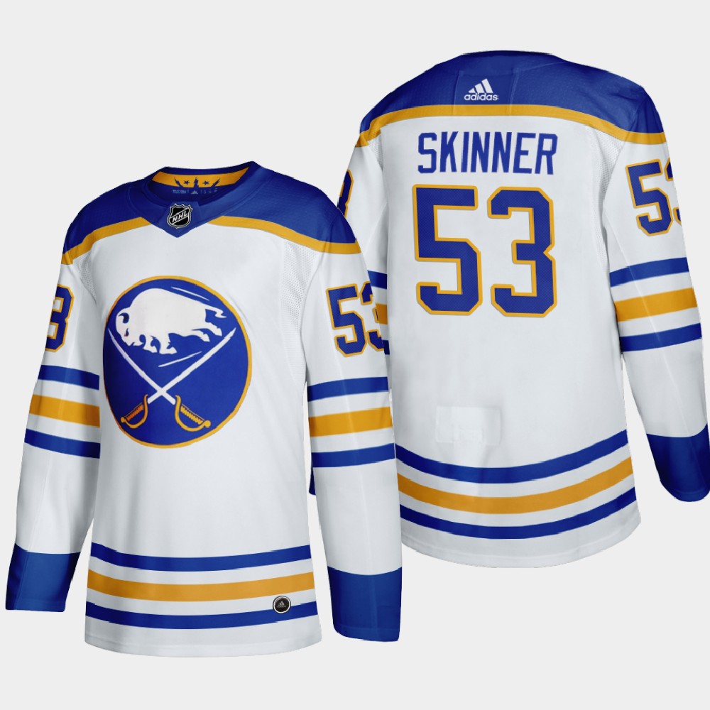 Buffalo Sabres 53 Jeff Skinner Men Adidas 2020 Away Authentic Player Stitched NHL Jersey White